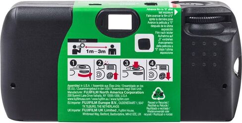 كاميرا FUJIFILM QuickSnap Flash 400 أحادية الاستخدام (27 تعريضًا، 3X 2-Pack) حزمة مع قطعة قماش للتنظيف من الألياف الدقيقة in Saudi Arabia