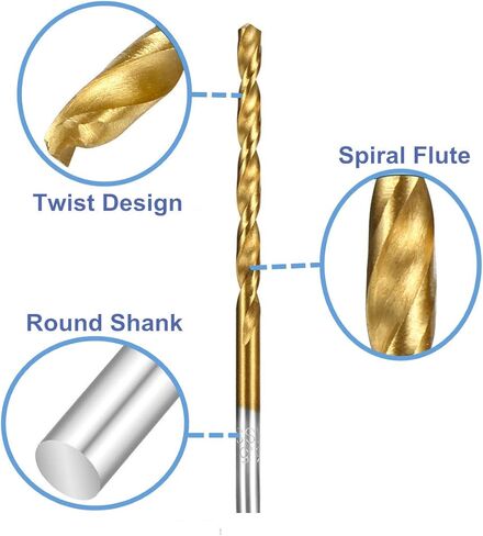 10PCS, 31/64", Titanm Drill Bits in Saudi Arabia