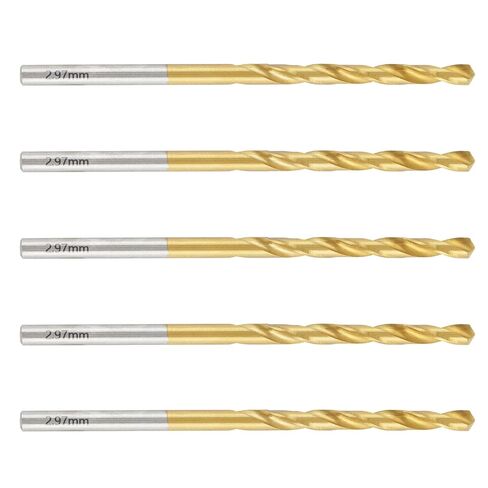 5 قطع #7 M2 مجموعة لقم مثقاب فولاذية عالية السرعة، لقم مثقاب مطلية بالتيتانيوم مع ساق مستقيمة in Kuwait