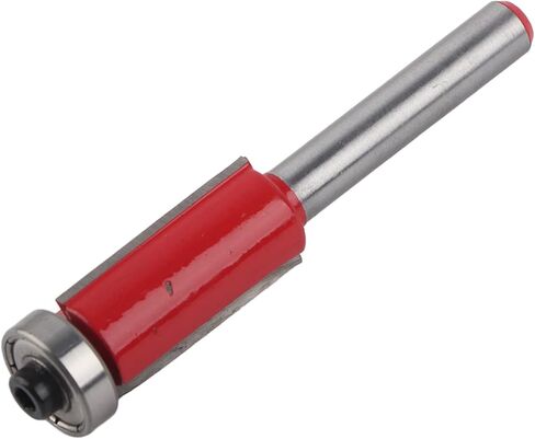 Straight Shank Router Bits Bearing Flush Trim Bit 12mm High Hardness Double Edged Flutes for Wood Paneling Flush with Electric Wood Routers in Saudi Arabia