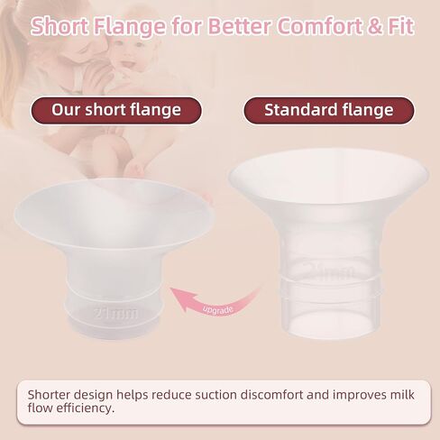 مجموعة قطع غيار بديلة لمضخة الثدي القابلة للارتداء Momcozy M5 - تتضمن زجاجتين، و10 حواف، و8 صمامات منقار البط، و4 أغشية، ومسطرة قياس وفرشاة تنظيف - خالية من مادة BPA، وسهلة التنظيف in Saudi Arabia