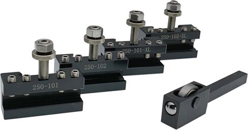 4 Pc Turning & Facing Lathe Tool Holder for AXA Quick Change Tool Post & 1 Pc Lathe Burnishing & Rolling Tool Smooth Surface Finish Turning Instead of Grinding. in Saudi Arabia