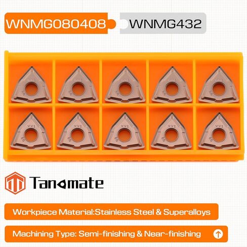 10 قطعة WNMG431 WNMG080404 CNC كربيد إدراج مخرطة قابلة للفهرسة أدوات الخراطة ، PVD المغلفة لشبه التشطيب من الفولاذ المقاوم للصدأ in Saudi Arabia
