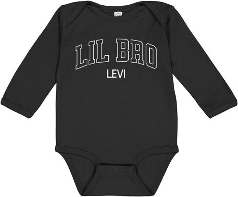 Lil Bro Levi Long Sleeve Baby Infant Bodysuit in Saudi Arabia