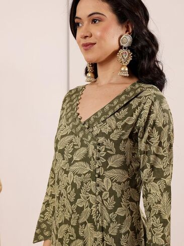 Rustic Green Beauty Kurta Set in Saudi Arabia