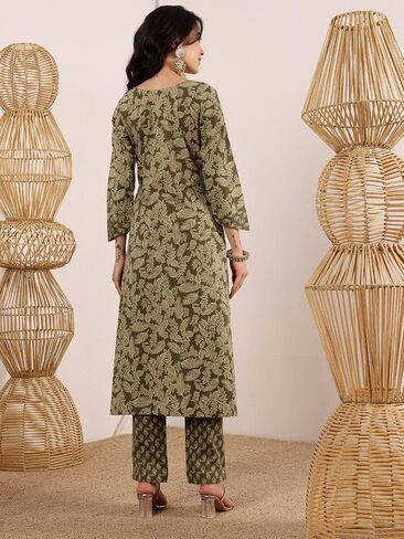 Rustic Green Beauty Kurta Set in Saudi Arabia