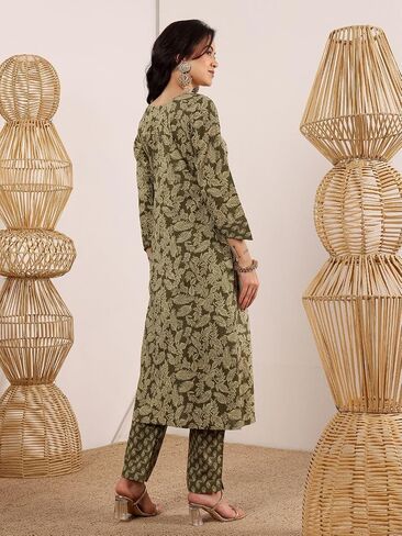 Rustic Green Beauty Kurta Set in Saudi Arabia