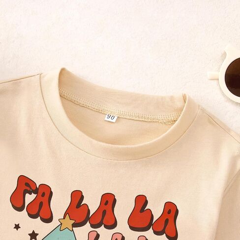 BOUTIKOME Toddler Girl Boy Christmas Shirt Christmas Tree Long Sleeve T-Shirt Funny Xmas Snowman Holiday Pullover Tops 18M-6Y in Saudi Arabia