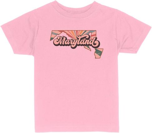 Retro Maryland Toddler Kids T-Shirt in Saudi Arabia