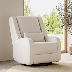 تربية و Wingback Plus - كرسي Premium Power للحضانة | كرسي شراعي مقاوم للبقع مع USB و Lumbar & Head Support-Modern Baby Room (رمادي) in Kuwait