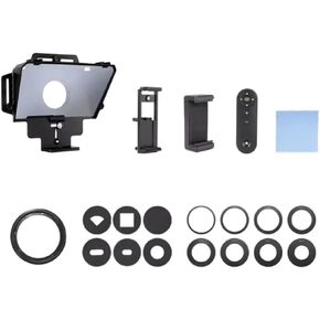 F8 Universal Teleprompter لأجهزة الكمبيوتر اللوحية وأجهزة الكمبيوتر المحمولة والهواتف الذكية وكاميرات البث المباشر والتسجيل بشاشة كبيرة in Kuwait