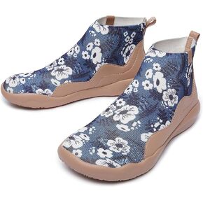 UIN Women's Walking Shoes High Top Knitted Boots Casual Lightweight Comfort Fashion Sneaker Madrid in Kuwait