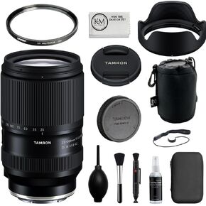 Tamron 25-200mm f/2.8-5.6 Di III VXD G2 Lens | Compatible with Sony E (Full Frame) Bundle with 67mm UV Filter + Lens Pouch + Cap Keeper + Cleaning Kit + Cleaning Cloth (6 Items) in Saudi Arabia