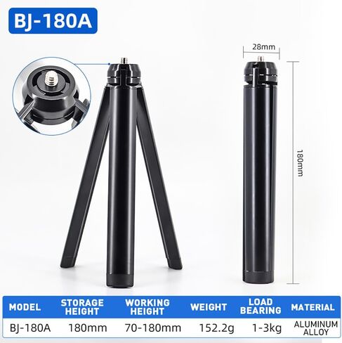 Metal Mini Tripod, Desktop Tabletop Stand Compact Tripod, Gimbal Handle Grip Stabilizer and All Cameras in Saudi Arabia