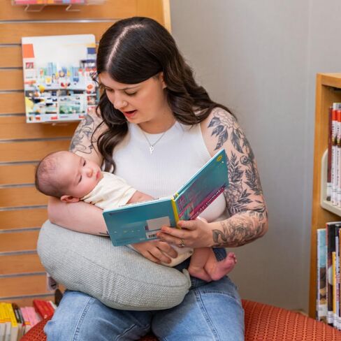 Boppy Anywhere Travel Nursing Pillow - Compact, Ergonomic Bottle & Breastfeeding Pillow with Snap & Loop Hanging Closure and Firm Hypoallergenic Fill, Baby Safety Alliance Verified - Gray 2.0 in Saudi Arabia