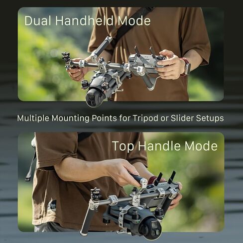نظام دعم Tilta المحمول متوافق مع DJI Mavic 4 Pro - أبيض تيتانيوم | قفص كاميرا كامل، مقابض علوية وجانبية، حوامل أحذية باردة، مشابك قضيب 15 مم | أداة خفيفة الوزن للتصوير السينمائي على الأرض in Saudi Arabia