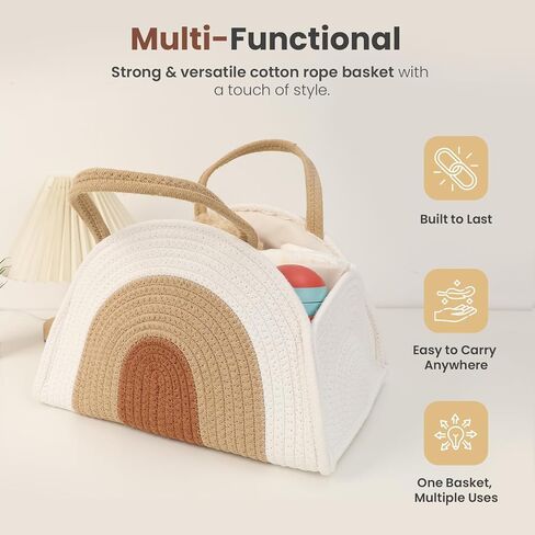 Diaper Caddy Organizer + Wet Bag - Caddy Organizer With Handle - Wet Dry Bags For Diaper Bag - Diaper Caddy Basket - New Mommy Essentials - Diaper Bag Organizing Pouches - Basket For Baby Shower in Saudi Arabia