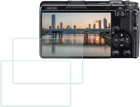 JJC 2-Pack Screen Protector for Ricoh GR IV GRIV GR4 Digital Camera Accessories, 0.3mm 9H Hardness Ultra Clear Tempered Glass Film, Anti-Scratch Bubble Fingerprint LCD Protector for GR 4 in Saudi Arabia
