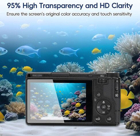 JJC 2-Pack Screen Protector for Ricoh GR IV GRIV GR4 Digital Camera Accessories, 0.3mm 9H Hardness Ultra Clear Tempered Glass Film, Anti-Scratch Bubble Fingerprint LCD Protector for GR 4 in Saudi Arabia