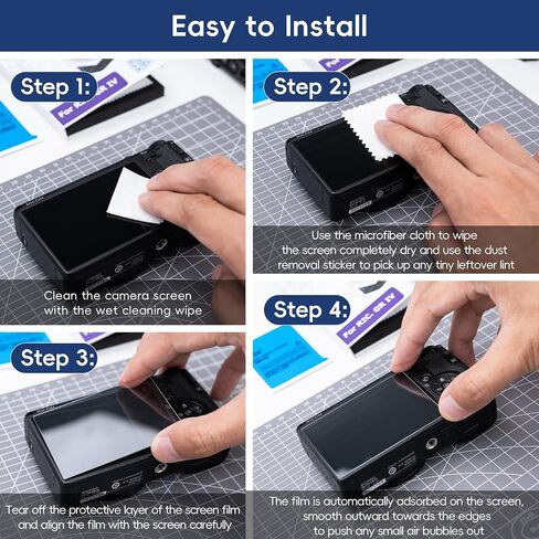 JJC 2-Pack Screen Protector for Ricoh GR IV GRIV GR4 Digital Camera Accessories, 0.3mm 9H Hardness Ultra Clear Tempered Glass Film, Anti-Scratch Bubble Fingerprint LCD Protector for GR 4 in Saudi Arabia