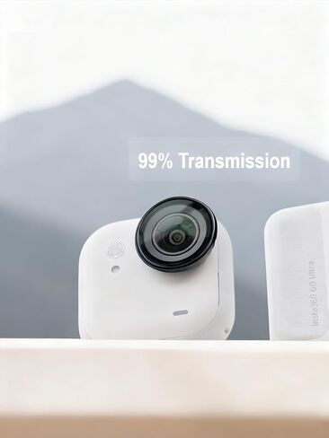 [قطعتان] واقي عدسة لـ Insta360 GO Ultra واقي العدسة 【ليس GO3s/Go3】، استبدال غطاء العدسة الزجاجية البصرية لملحقات GO Ultra، غطاء واقي مطلي مضاد للضباب، ناقل حركة عالي، زجاج مقسى، سهل التركيب in Kuwait