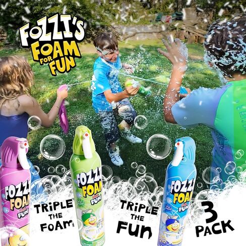 صابون رغوة الاستحمام المختلط للأطفال من فوزي (عبوة من 3 قطع) - رذاذ رذاذ ممتع - صابون فقاعات إسفنجي لوقت اللعب - غسول جسم رغوي منظف لطيف - متعة حمام آمنة للغسيل اليومي in Kuwait