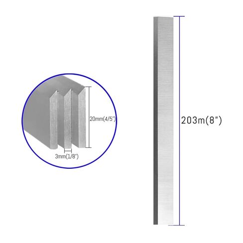 3 قطعة 203 × 20 × 3 مللي متر سمك TCT HSS شفرات مستوية سكاكين وصل لأدوات النجارة (TCT 203x20x3 مللي متر) in Kuwait