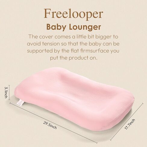 Baby Lounger, Suitable for Newborns 0-24 Months, Infant Lounger for Home and Travel, Soft Cotton and Breathable, Nest Lounger, Newborn Babies Essentials Gifts（Lovely Pink） in Saudi Arabia