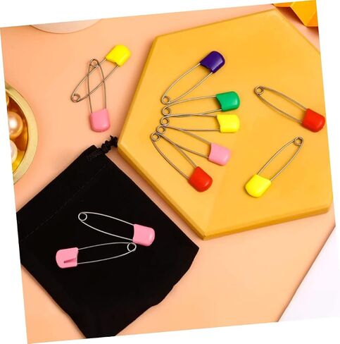 VILLCASE 100pcs Baby Safety Pins Plastic Head Diaper Pins for Newborn Cloth Diaper Accessories in Saudi Arabia