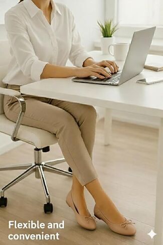 أحذية نسائية مسطحة بمقدمة مستديرة وأحذية مسطحة مرنة ومريحة للنساء in Kuwait