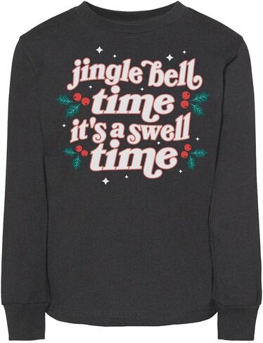 Jingle Bell Time It's A Swell Time Toddler Kids Long Sleeve T-Shirt in Saudi Arabia