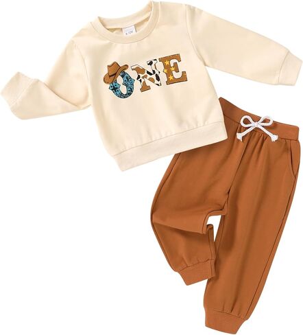 ملابس طفل رضيع ملابس الخريف والشتاء 1st 2nd 3rd عيد ميلاد الصبي الزي البلوز عرق السراويل مجموعة Sweatsuit in Kuwait