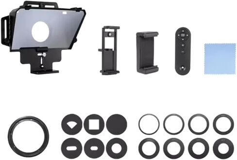 F8 Universal Teleprompter لأجهزة الكمبيوتر اللوحية وأجهزة الكمبيوتر المحمولة والهواتف الذكية وكاميرات البث المباشر والتسجيل بشاشة كبيرة in Kuwait