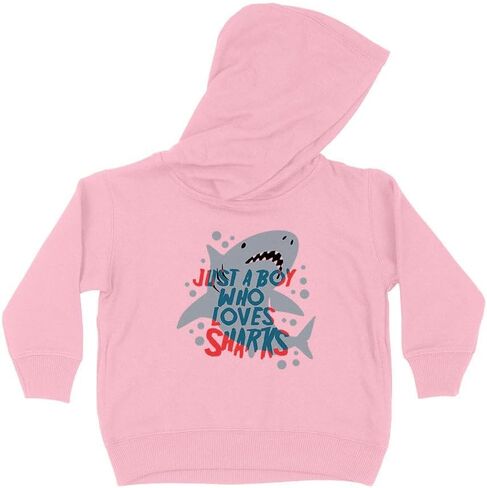 Just a Boy Who Loves Sharks Kids Hoodie Sweatshirt Toddler in Saudi Arabia