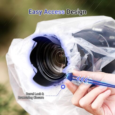 2 Pcs Camera Rain Coat for DSLR Cameras & Stabilizer, Clear Gimbal Stabilizer Rain Cover for DJI RS 4 Pro RS4 RS 3 Mini Pro,RSC 2,RS 2,Ronin-SC S, Weebill 3S,Crane 4 M 3S 2S Plus, Rain & Dust Sleeve in Saudi Arabia