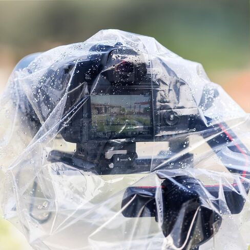 2 Pcs Camera Rain Coat for DSLR Cameras & Stabilizer, Clear Gimbal Stabilizer Rain Cover for DJI RS 4 Pro RS4 RS 3 Mini Pro,RSC 2,RS 2,Ronin-SC S, Weebill 3S,Crane 4 M 3S 2S Plus, Rain & Dust Sleeve in Saudi Arabia