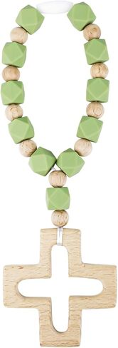 Cross Baptism Silicone Rosary, First Communion Rosary Collection Shower Christian Communion Gifts in Saudi Arabia