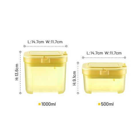 موزع تركيبة الأطفال مضاد للصدمات أثناء التنقل، حاوية تركيبة محكمة الغلق مع مغرفة للسفر والأنشطة الخارجية للأطفال الرضع (أبيض، 1000 مل) in Kuwait