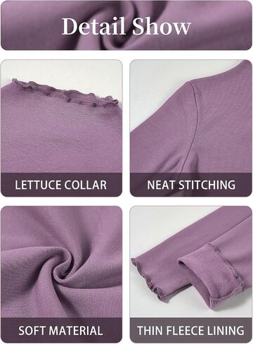 Miipat Toddler Girls Mock Turtleneck Shirts Long Sleeve Thermal Pullover 2 Packs Kids Casual Solid Color Tee Tops in Kuwait