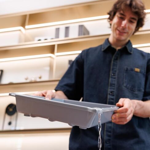 صينية تطوير JJC Darkroom لمطبوعات ورق الصور مقاس 10 × 12 بوصة، مجموعة من 3 صواني معالجة أفلام ملونة مع ملقط سيليكون، قاعدة مضلعة وزاوية ميزان حرارة، بلاستيك PP متين (رمادي، أبيض، أحمر) in Saudi Arabia