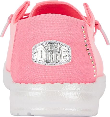 HEYDUDE Women’s Wendy Stardust Slip On Loafers | Lightweight Casual Shoes for Travel, Walking & Everyday Style in Saudi Arabia