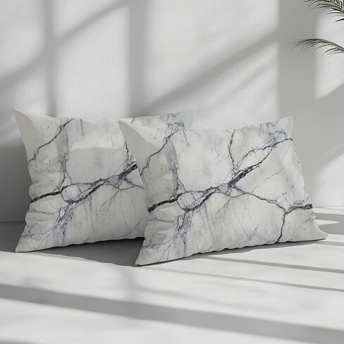غطاء لحاف مقاس طفل صغير 40 × 60 بوصة - طقطقة هندسية رخامية مجردة، غطاء لحاف ذو وجهين من الألياف الدقيقة المصقولة، طقم سرير رمادي ناعم ومسامي مكون من قطعتين مع غطاء وسادة واحد in Saudi Arabia