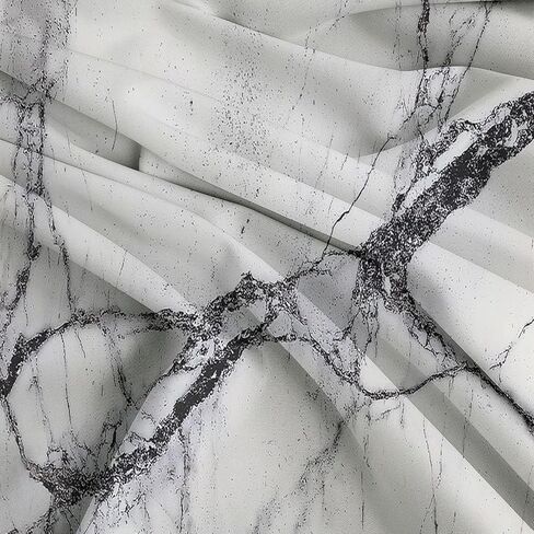 غطاء لحاف مقاس طفل صغير 40 × 60 بوصة - طقطقة هندسية رخامية مجردة، غطاء لحاف ذو وجهين من الألياف الدقيقة المصقولة، طقم سرير رمادي ناعم ومسامي مكون من قطعتين مع غطاء وسادة واحد in Saudi Arabia
