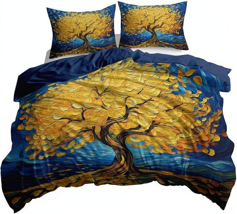 Toddler Size Duvet Cover 40 X 60 Inches - Oil Painting Style Elephant Animal, Brushed Microfiber Reversible Comforter Cover, 2 Pieces Soft & Breathable Blue Gray Bedding Set with 1 Pillow Shams in Saudi Arabia