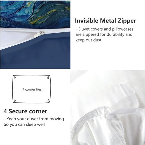 Toddler Size Duvet Cover 40 X 60 Inches - Oil Painting Style Elephant Animal, Brushed Microfiber Reversible Comforter Cover, 2 Pieces Soft & Breathable Blue Gray Bedding Set with 1 Pillow Shams in Saudi Arabia