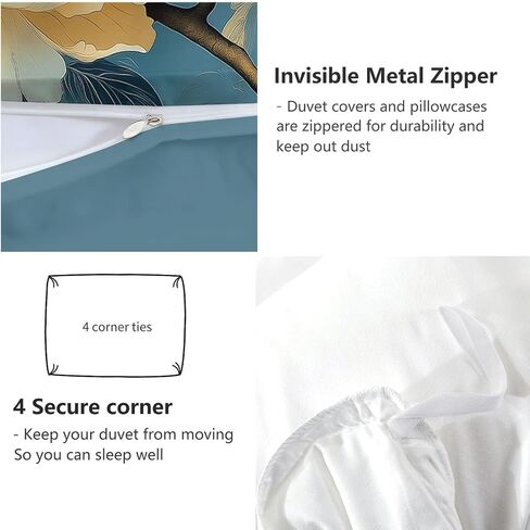 Toddler Size Duvet Cover 40 X 60 Inches - Abstract Style Vertical Lines Pattern, Brushed Microfiber Reversible Comforter Cover, 2 Pieces Soft & Breathable Petroleum Blue Bedding Set in Saudi Arabia