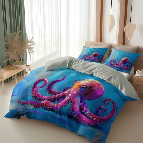 غطاء لحاف مقاس طفل صغير مقاس 40 × 60 بوصة - نمط حيوان موس الغابة الضبابية، غطاء لحاف ذو وجهين من الألياف الدقيقة المصقولة، طقم سرير أخضر فاتح ناعم ومسامي من قطعتين مع غطاء وسادة واحد in Saudi Arabia