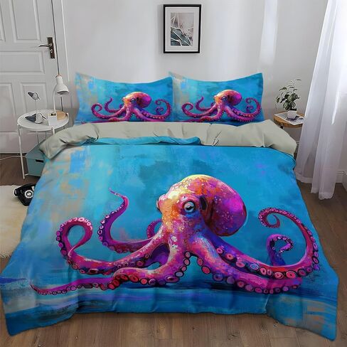 غطاء لحاف مقاس طفل صغير مقاس 40 × 60 بوصة - نمط حيوان موس الغابة الضبابية، غطاء لحاف ذو وجهين من الألياف الدقيقة المصقولة، طقم سرير أخضر فاتح ناعم ومسامي من قطعتين مع غطاء وسادة واحد in Saudi Arabia