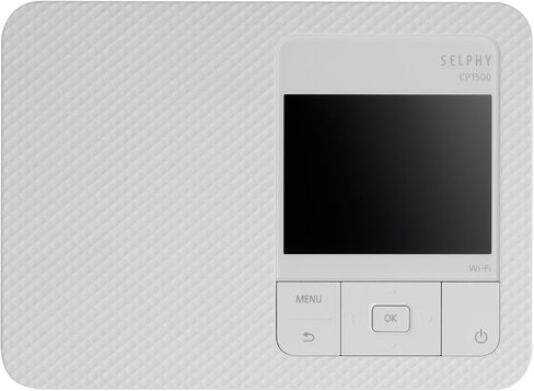 حزمة طابعة صور لاسلكية صغيرة الحجم Canon Selphy CP1500 (أبيض) مع مجموعة ورق حبر ملون KP-108IN (108 ورقة مقاس 4x6 + 3 خراطيش حبر) + حامل بطاقة ذاكرة + المزيد in Saudi Arabia