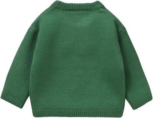 سترة عيد الميلاد للأطفال الصغار من الأولاد والبنات، بلوفر مطرز على شكل سانتا كلوز/الرنة، ملابس علوية متماسكة للرضع في فصل الشتاء in Kuwait